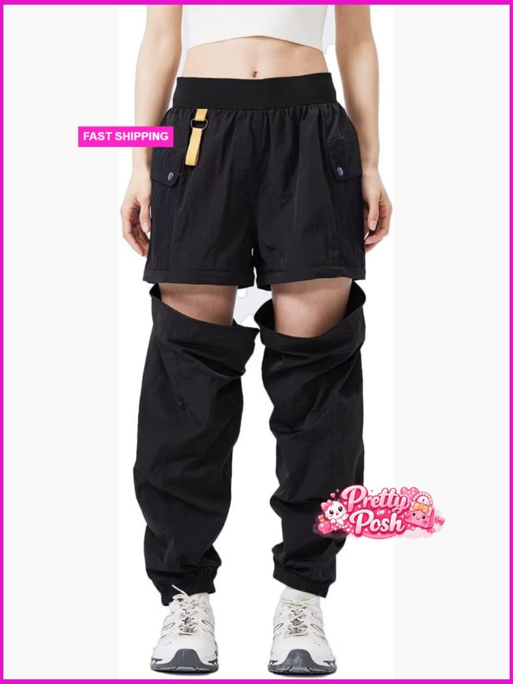 Waterproof Convertible Zip Off Hiking Cargo Pants Quick Dry Outdoor